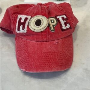 Custom Made “Hope' Embroidered baseball Cap